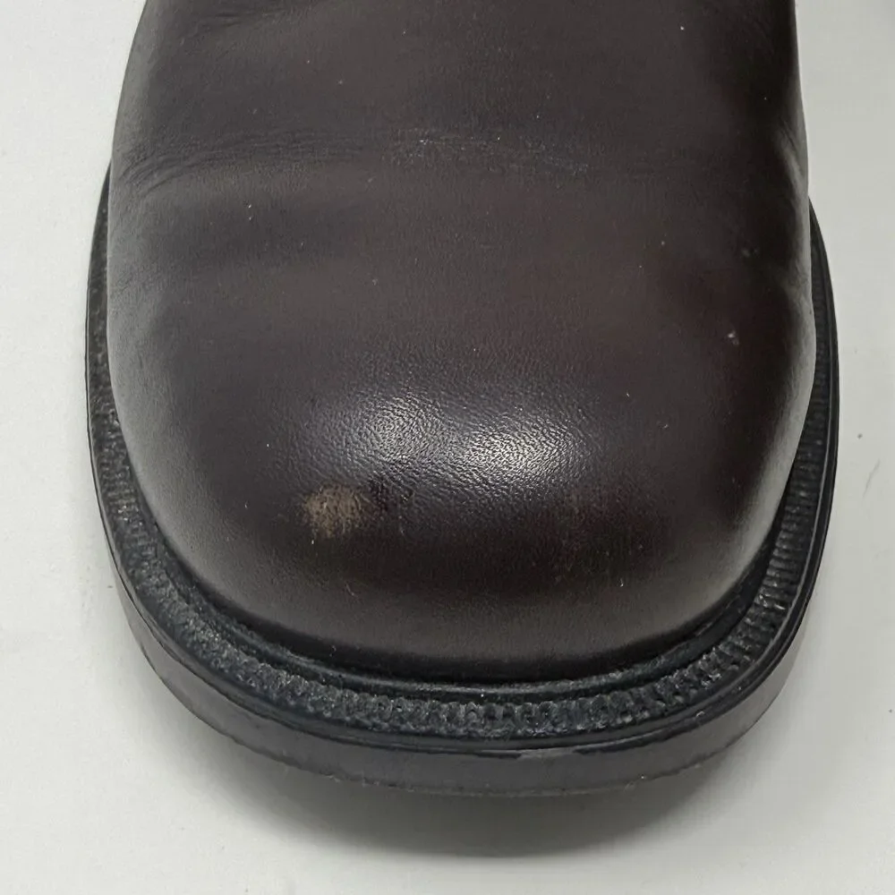 Rockport Margin Derby Shoes Mens 14 M Brown Leather Plain Toe Business NO INSOLE